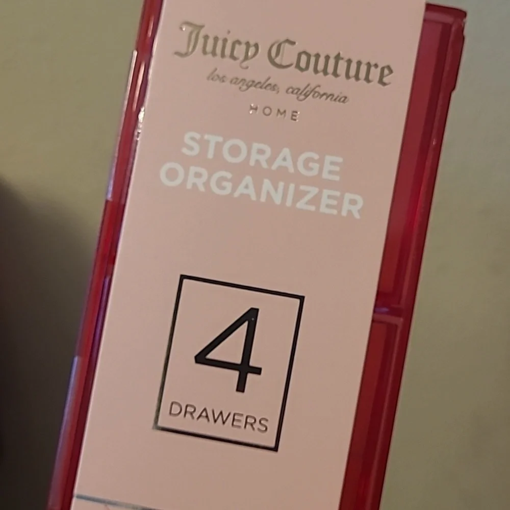 Juicy Couture Pink Acrylic Storage Organizer